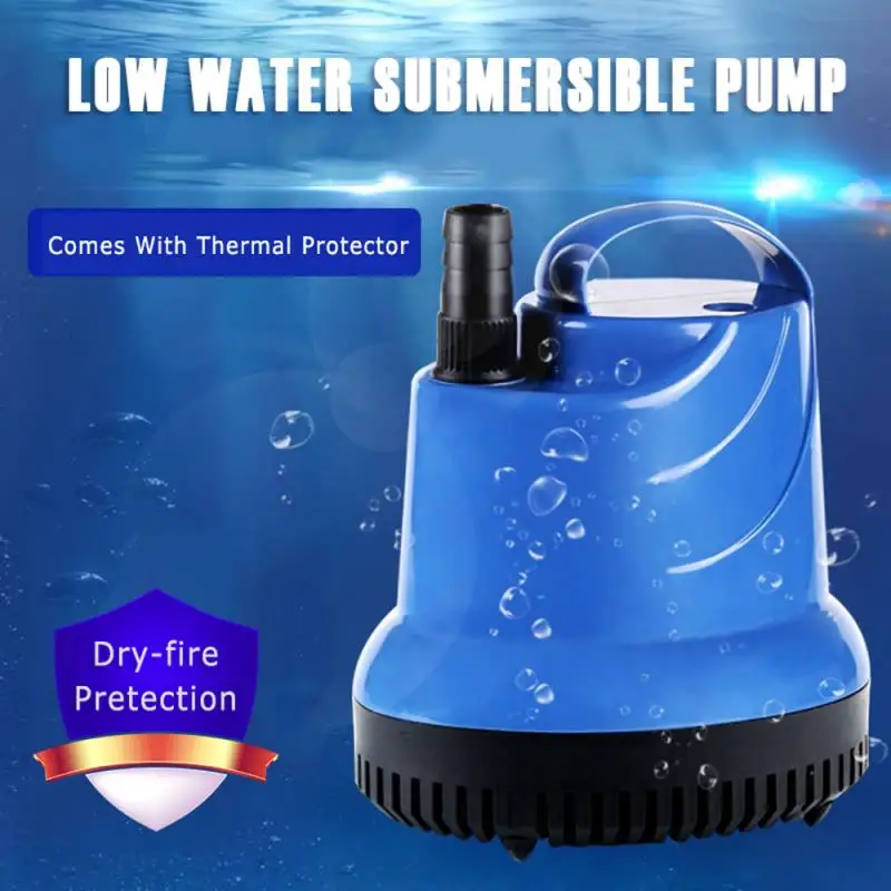 Aquarium Amphibious Bottom Suction Pump Submersible Water Pump Fish Tank Sump Aquarium Fish Tank Fountain Water Filter Dropship