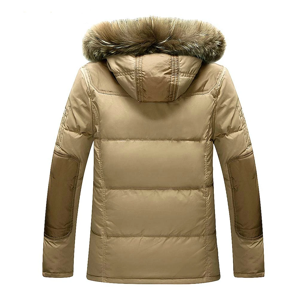 Down Jackets Mens Winter Jacket Men Fashion Thick Warm Parkas Fur 90% White Duck Down Coats Casual Male Waterproof Down Jackets