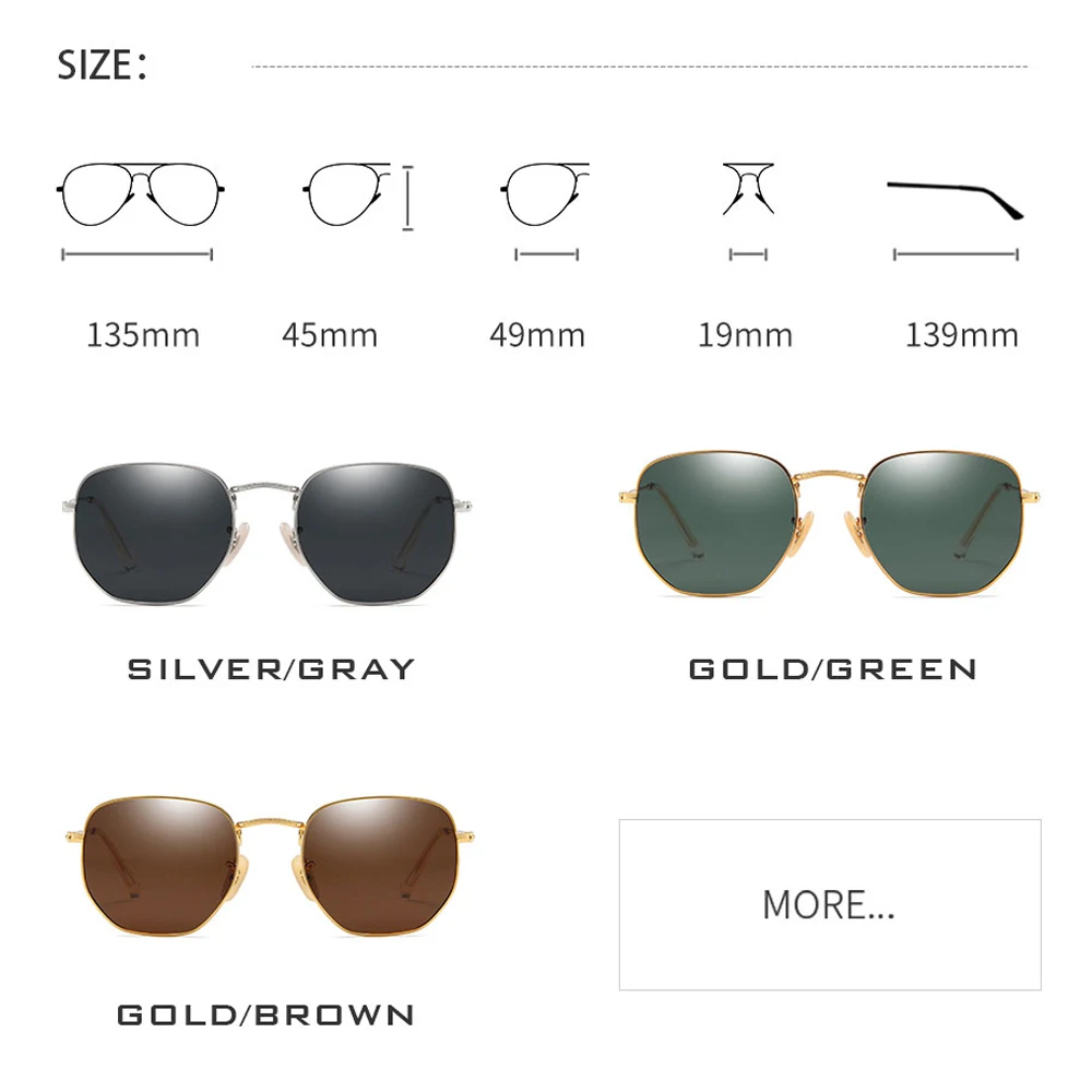 Sunglasses Men Women Retro Fashion Round Unisex Outdoor Vintage Sun Glasses Polarized Coating UV400 Female Eyewear For Male 3447