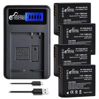 1280mAh DMW-BLG10 DMW-BLE9 Battery + Dual Charger for Panasonic LUMIX GF5 GF6 GX7 GX9 LX100 GX80 GX85 BLG10 BLG10e