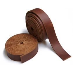 Leather Strap 1.0 inch Wide 60 inches Long Strips Cowhide Leather Strap Belt Band Arts Craft Projects and Decorative Supplies