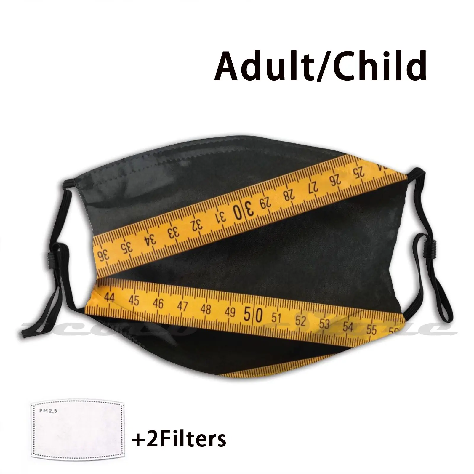 Yellow Folding Ruler Mask Cloth Reusable Print Filter Washable Richard Richard Photography Close Up Wood Plastic Yellow Tools