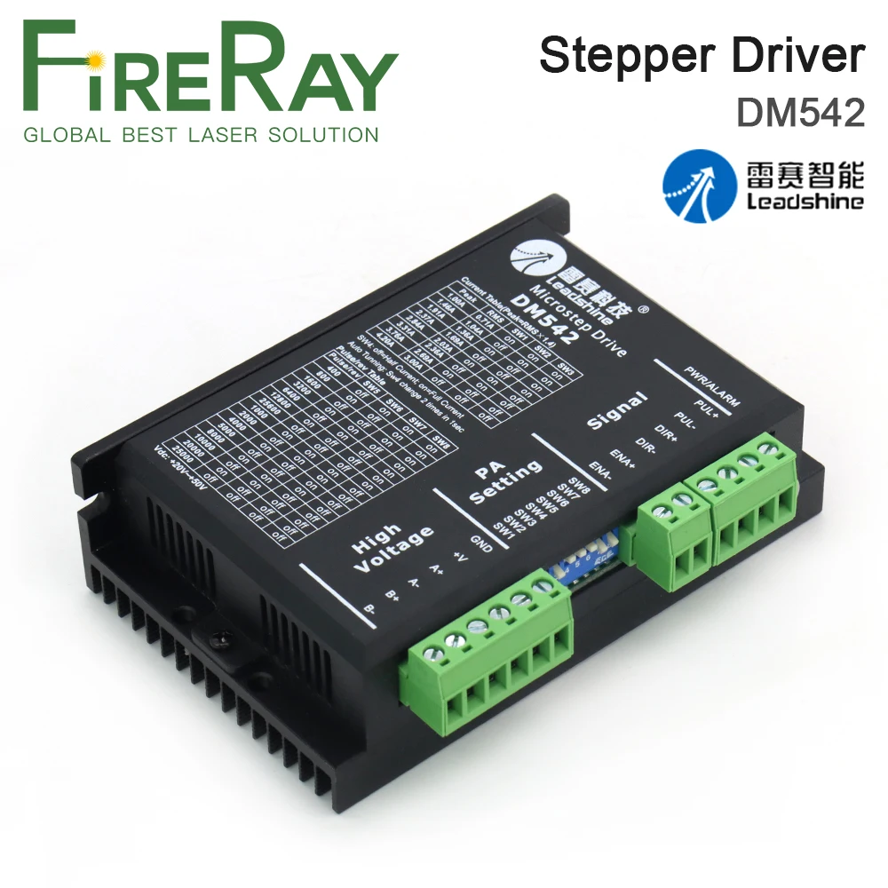 FireRay Leadshine 2 Phase Analog Stepper Driver DM542 Stepping Motor Controller for Co2 laser machine