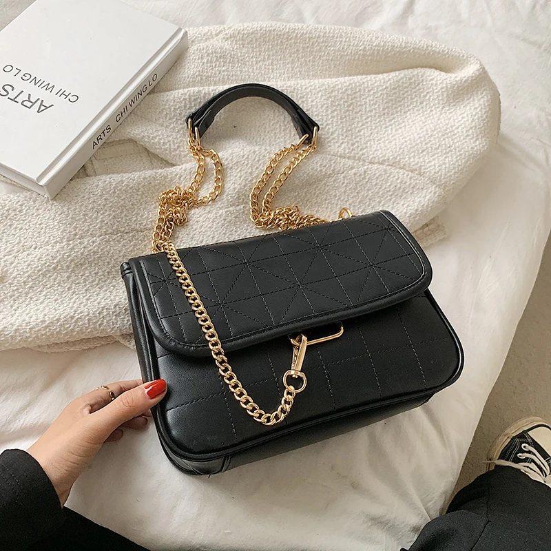 

Branded Shoulder Bags For Women Fashion Classic Totes Bag Gold Chain Flap Large Crossbody Bags For Women Leather Women Satchel