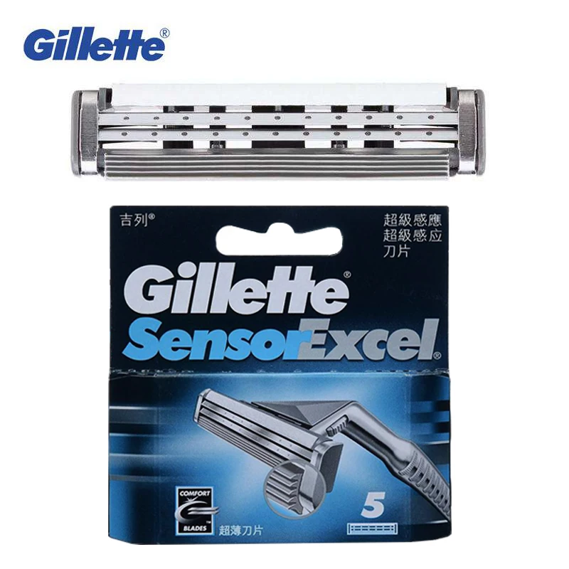 Gillette Vector3 Razor Manual Safety Razors Sensor Excel Blade Refills for Men Shaving Barber Tools Straight Razor