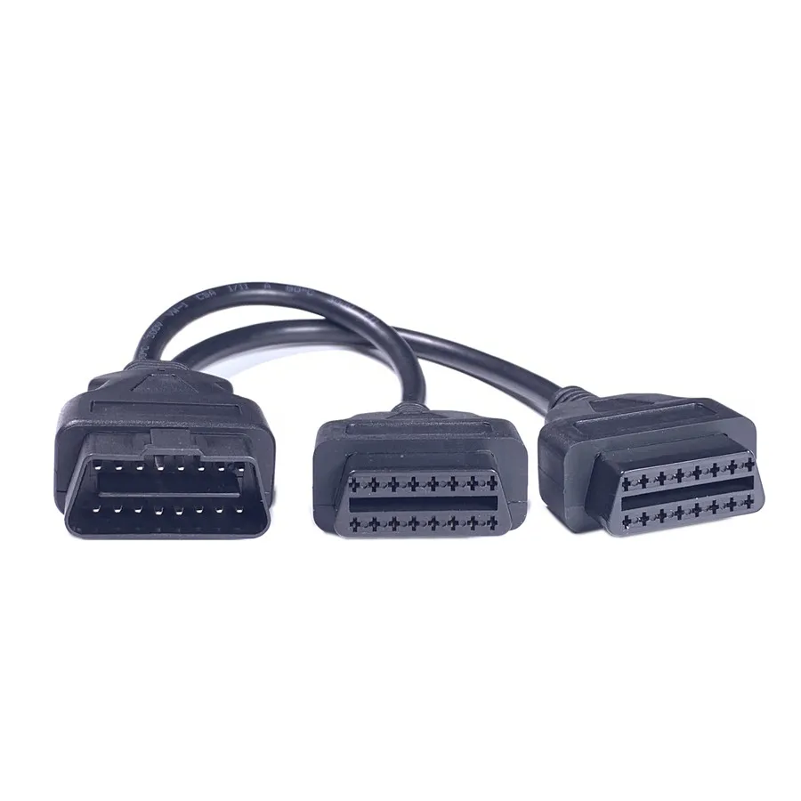 High Quality OBD2 Cable Extension Splitter 16 Pin Male To Dual Female OBD Cable Wholesale With Best Price