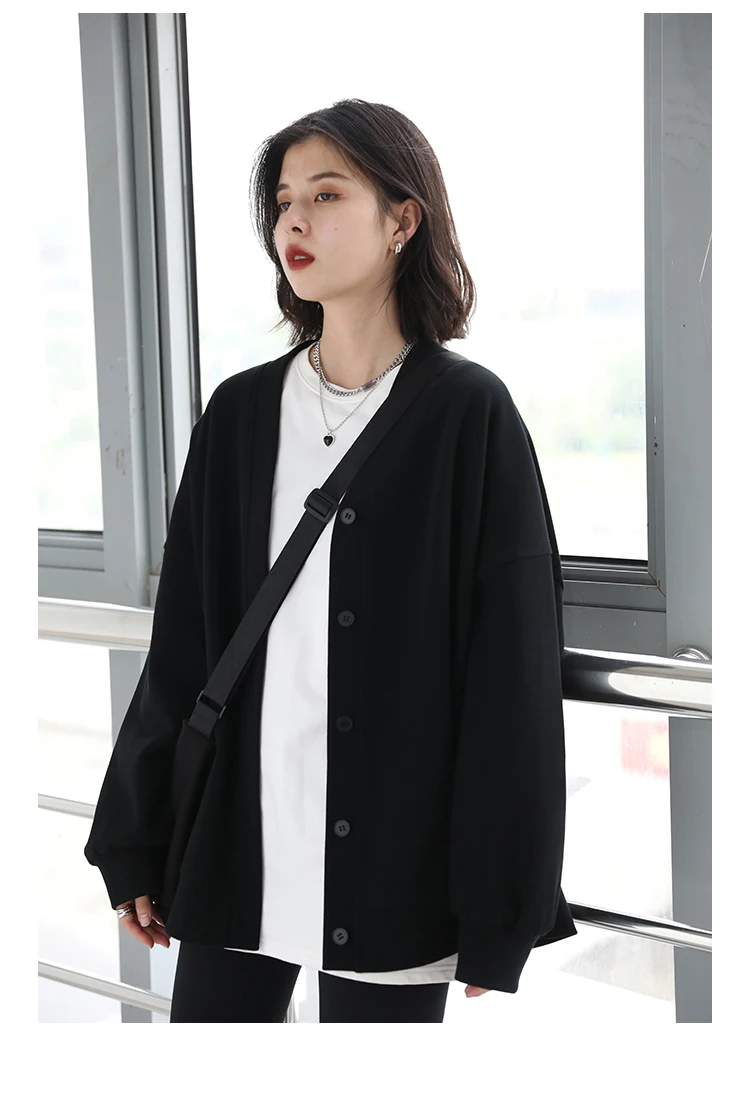 CHIC VEN Korean Women's Sweatshirts Solid Plush Thick Warm Loose Casual Female Tops Office Lady Coats Jacket Autumn Winter 2026