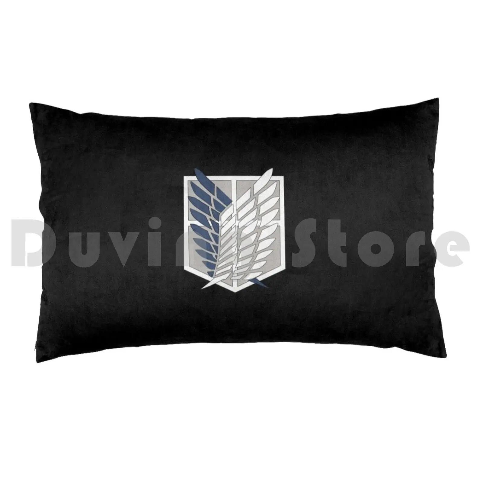 Scouting Legion Black Illustration | | Shingeki No Kyojin Anime Pillow Case Printed 35x50