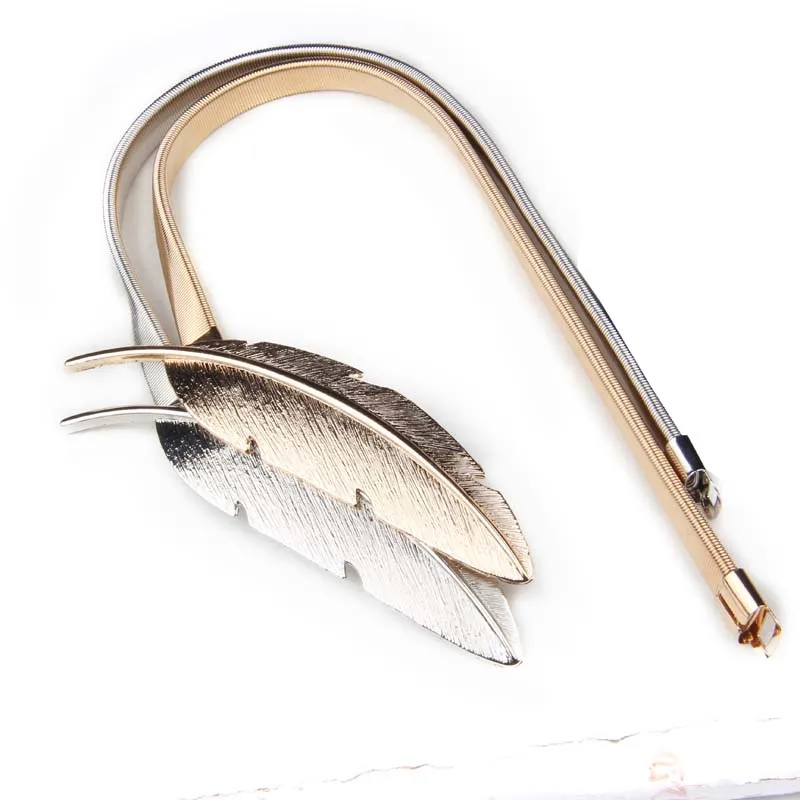 Gold Feather Curtain Buckle Strap Metal Sliver Deer Tie Rope Elastic Butterfly Curtains Holder Tieback HoldBack Room Accessories