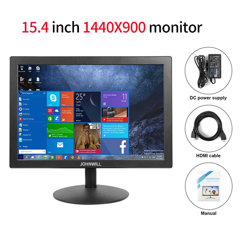 15.4 Inch pc monitor 1440X900 Lcd Display compatible VGA HDMI 13.3″1366X768 Gaming monitor for Desktop Computer monitor