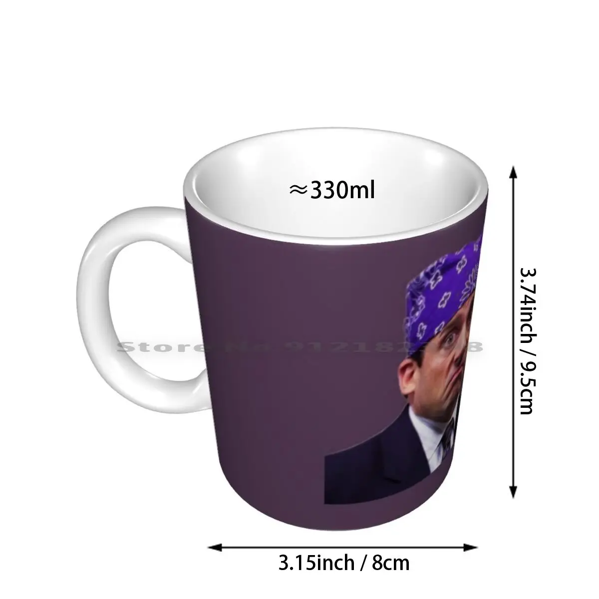 Prison Mike - Dementors T - Shirt Ceramic Mugs Coffee Cups Milk Tea Mug Dunder Dementors Dunder Mifflin Michael Prison Mike The