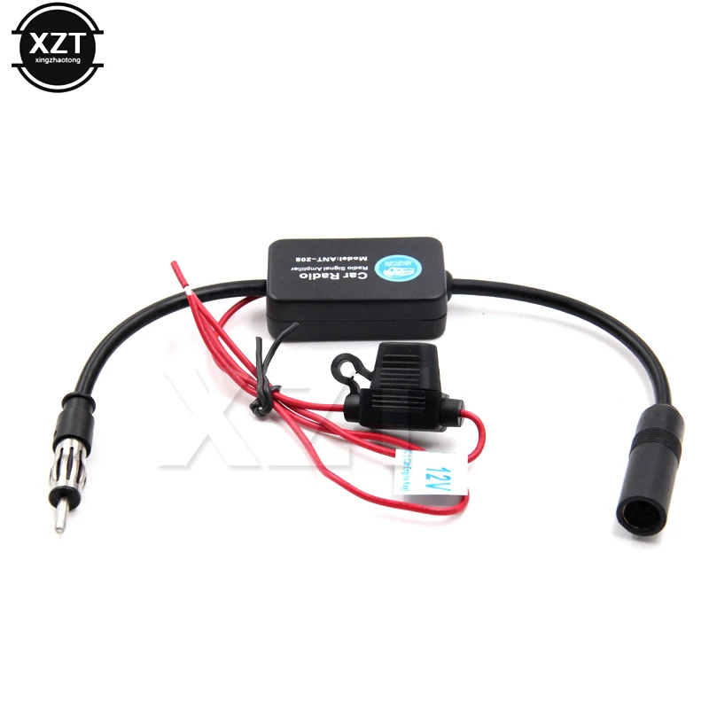 Car FM Antenna Signal Booster radio amplifier Car Aerials Auto  Amp Radio FM for Car Boat RV Signal Enhancer Device 12v