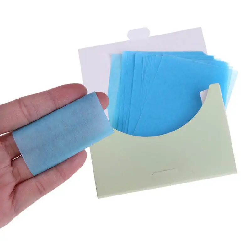 100PCS Facial Oil Blotting Sheet Face Oil Control Absorbing Film Blotting Paper Summer Facial Oil Shrink Pore Face Cleaning Tool