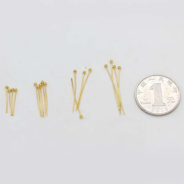 100p 16mm 20mm 25mm 30mm gold/silver/bronze/gun black copper ball head pins jewelry craft beading findings DIY Pins & Needles