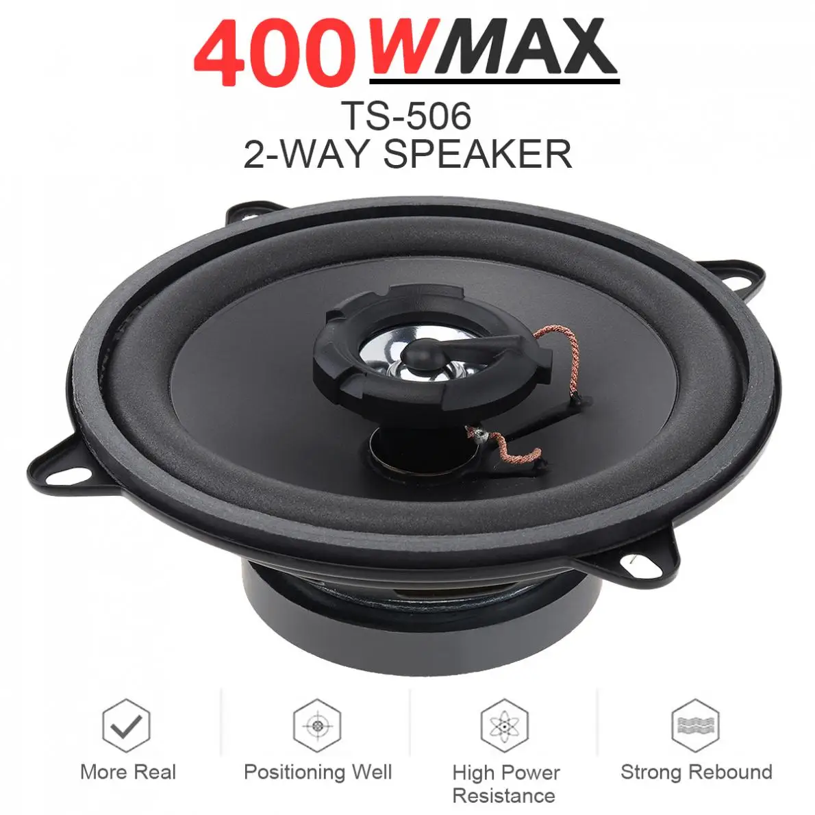 5 Inch 400W 2-Way Subwoofer Car Speakers Universal Vehicle Door Auto Audio Music Stereo Full Range Frequency HIFI Speakers