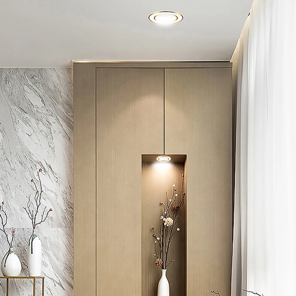 AC220V 5W 3 Colors Changeable LED Downlight Light Color Switch LED Spotlight Recessed Warm White Nature White LED Ceiling Light