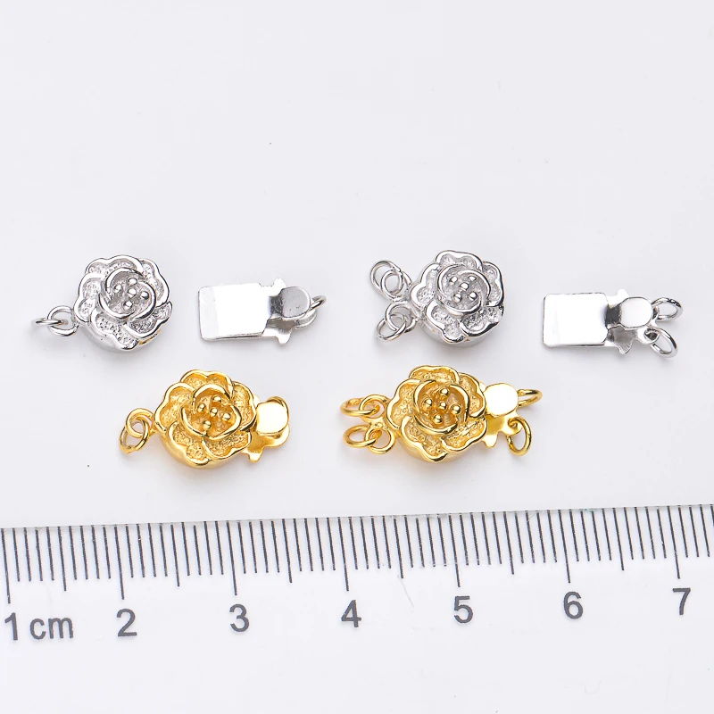 Flower Design Clasp For Double Strand Necklace/Bracelet Women DIY Handmade Accessory