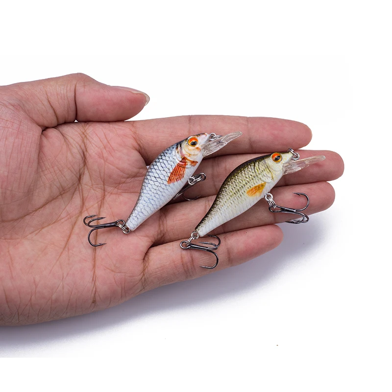 Hanlin Mini Minnow – Wobbler Flotante Realista para Pesca de Lubina - imagen 5
