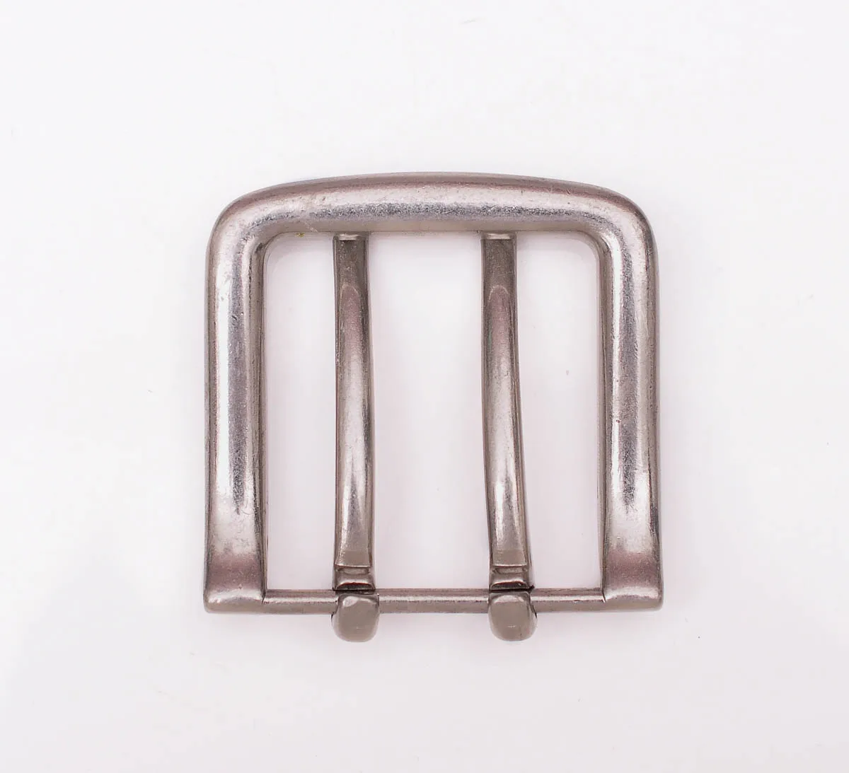 55*53MM Heavy Antique Silver Double Tongue Pin Prong DIY Belt Buckle Fits 39MM Belt Straps