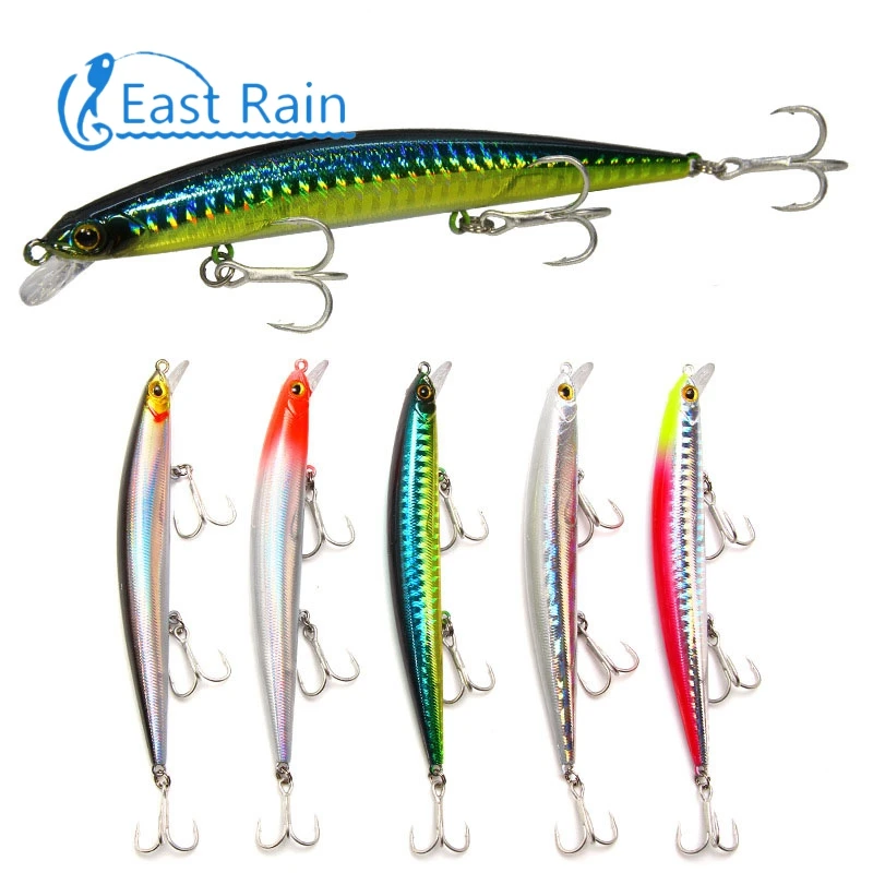 

East Rain 11.5cm 11g 3pcs/lot Fishing Lures Suspension Hard Bait Minnow Professional Lure Depth 0.5-1m Free shipping