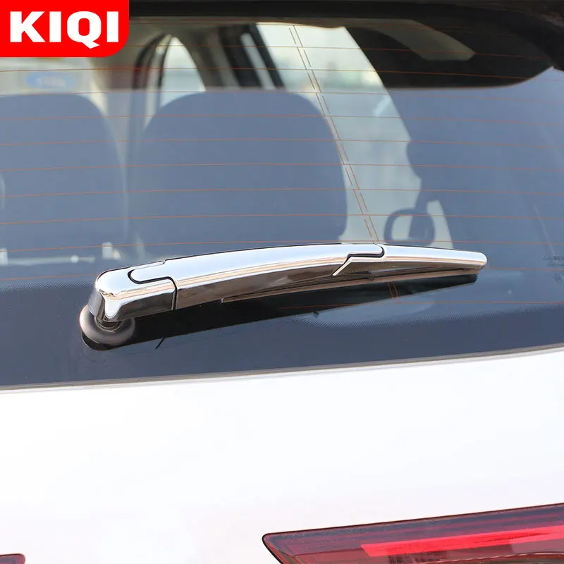 KIQI ABS Chrome Car Rear Window Wiper Blade Cover Trim Stickers for Renault Koleos Samsung QM6 2016 - 2020 Accessories