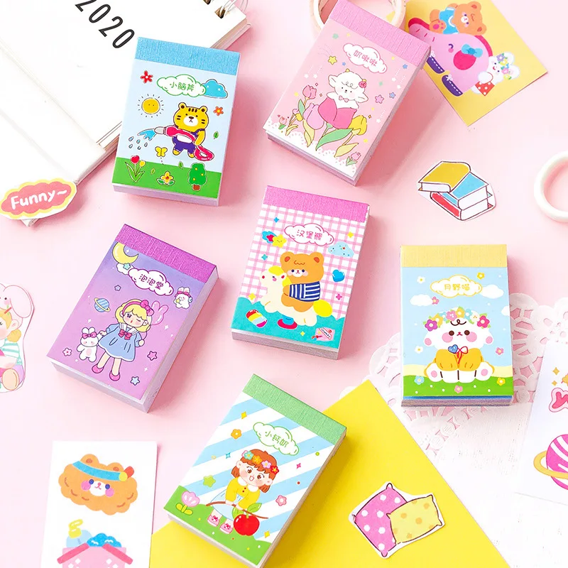 50 Pcs kawaii Cartoon cat sheep Decorative Stickers Scrapbooking diy Stick Label Diary Stationery Album Journal ins Book Sticker