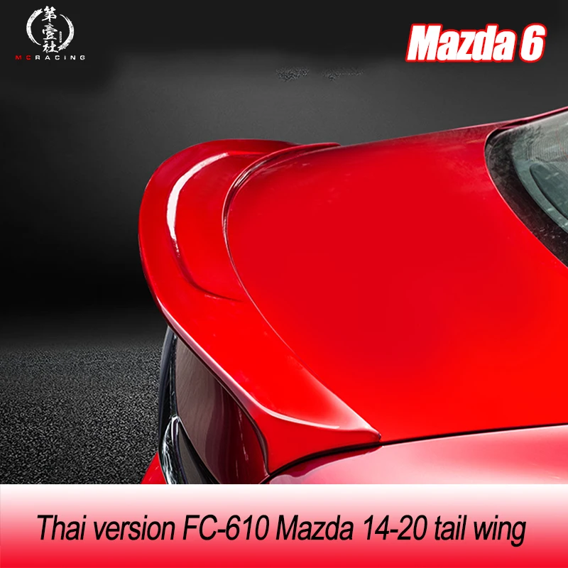 Mazda 6 ATENZA 2014-2020 automobile decoration piano baking process after spoiler high quality ABS material roof tail wing