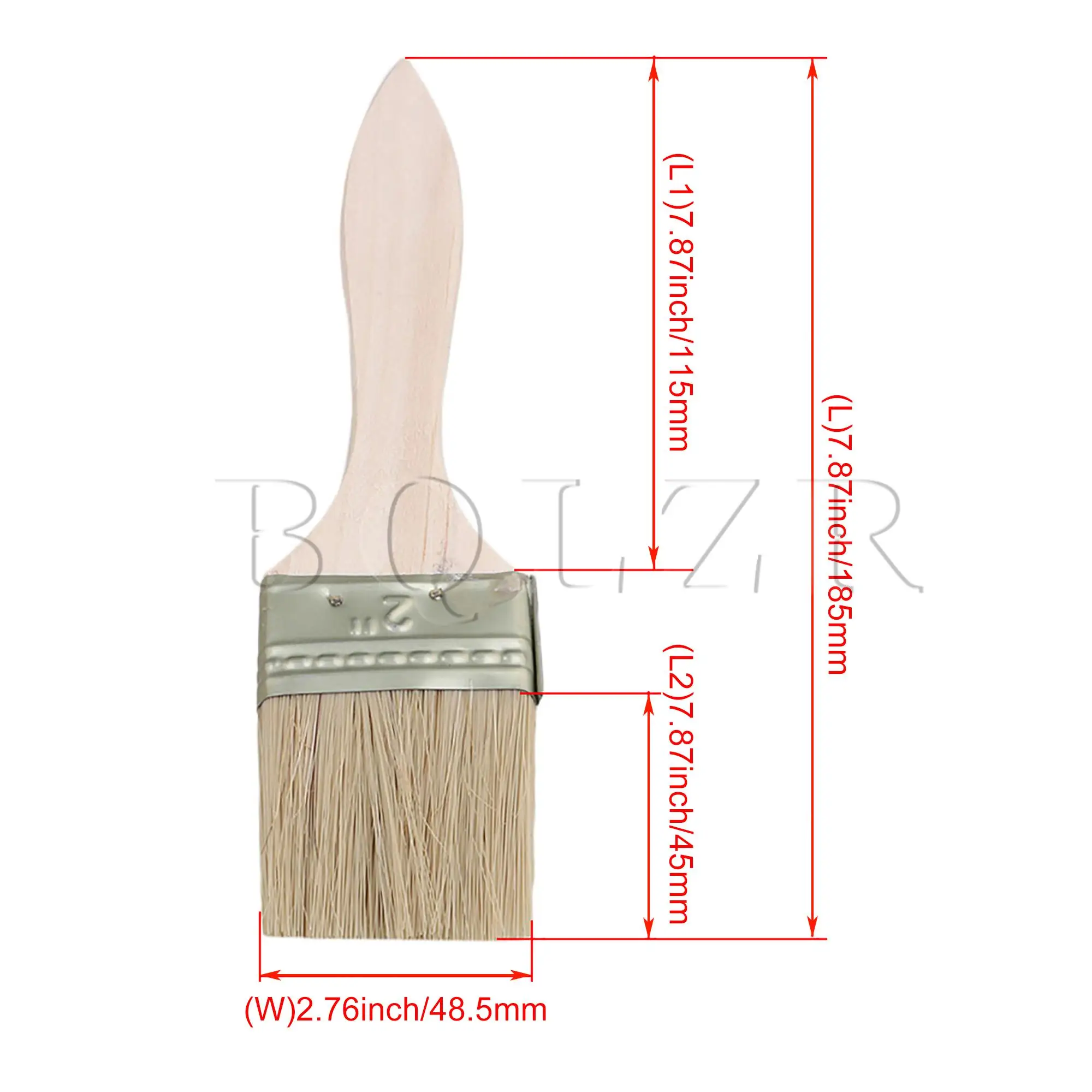 BQLZR-Pinceau à copeaux avec manche en bois, fournitures de peinture, outils pour peinture murale, 40 pièces