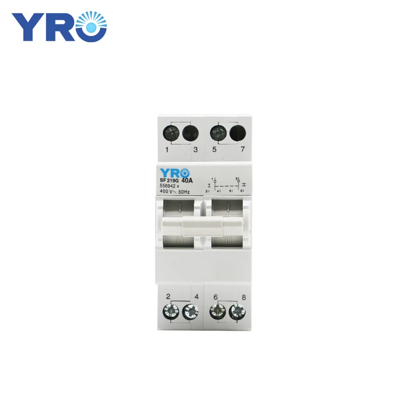 2P 40A MTS Dual Power Manuelle Transfer Schalter Verriegelung Circuit Breaker