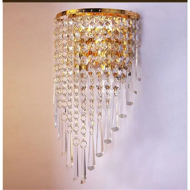 Lâmpada de parede de cristal quarto