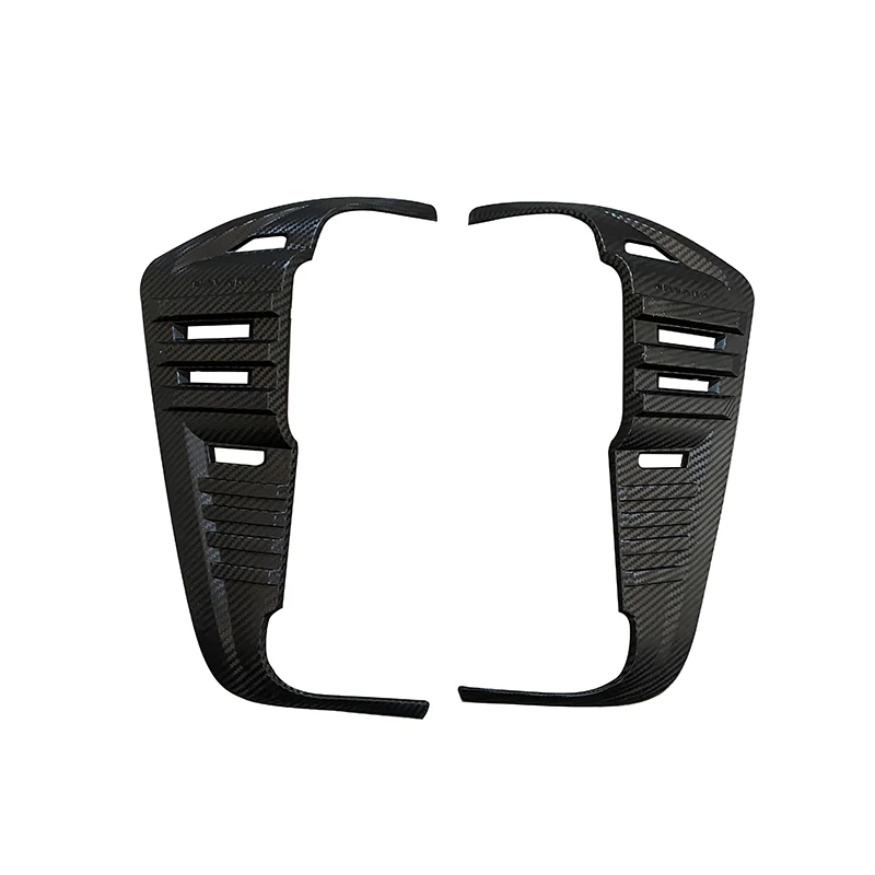 Carbon Fiber Color Tail Light Cover ABS Decorative Protection Rear Lamp Cover Fit For For Nissan Navara Np300 2015-2022