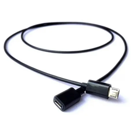 Micro USB męski na żeński 2.0 krótki konwerter kabel OTG Adapter 25cm 50cm 150cm 200cm