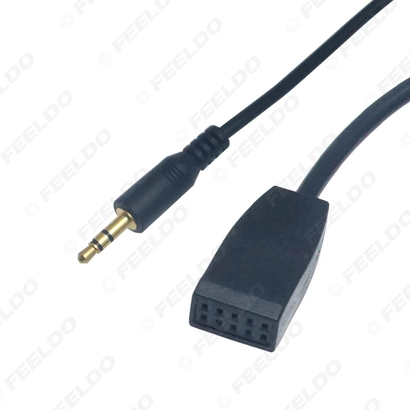 FEELDO 1PC 3.5mm Male Jack AUX Input Cable Adapter Only For BMW E46 With Business CD Radio Headunit #AM6254