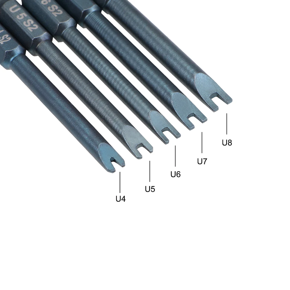 Aramox 9-teiliges Sechskant-Bit-Set, 50 mm magnetische Schraubendreher