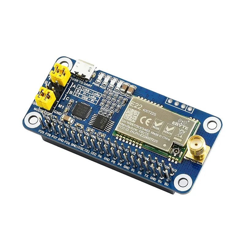 Per scheda di espansione Lora Raspberry Pie Sx1268 / 1262 modulo Wireless frequenza 433 / 470 / 868 / 915MHz