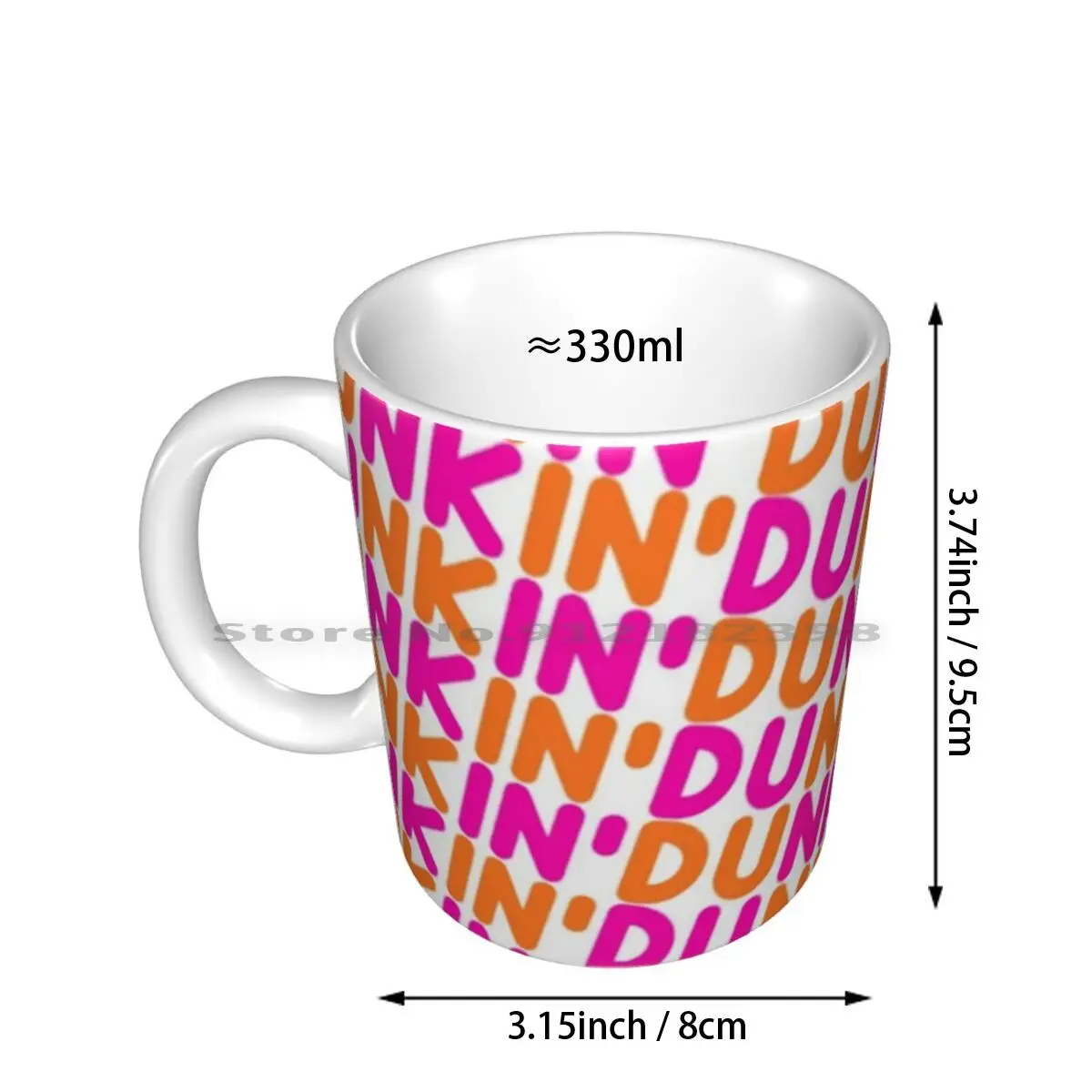 Dunkin Donuts Inspired Font Ceramic Mugs Coffee Cups Milk Tea Mug Dunkin Donuts Charli Damelio Dunkin Donuts Donut Dunkin