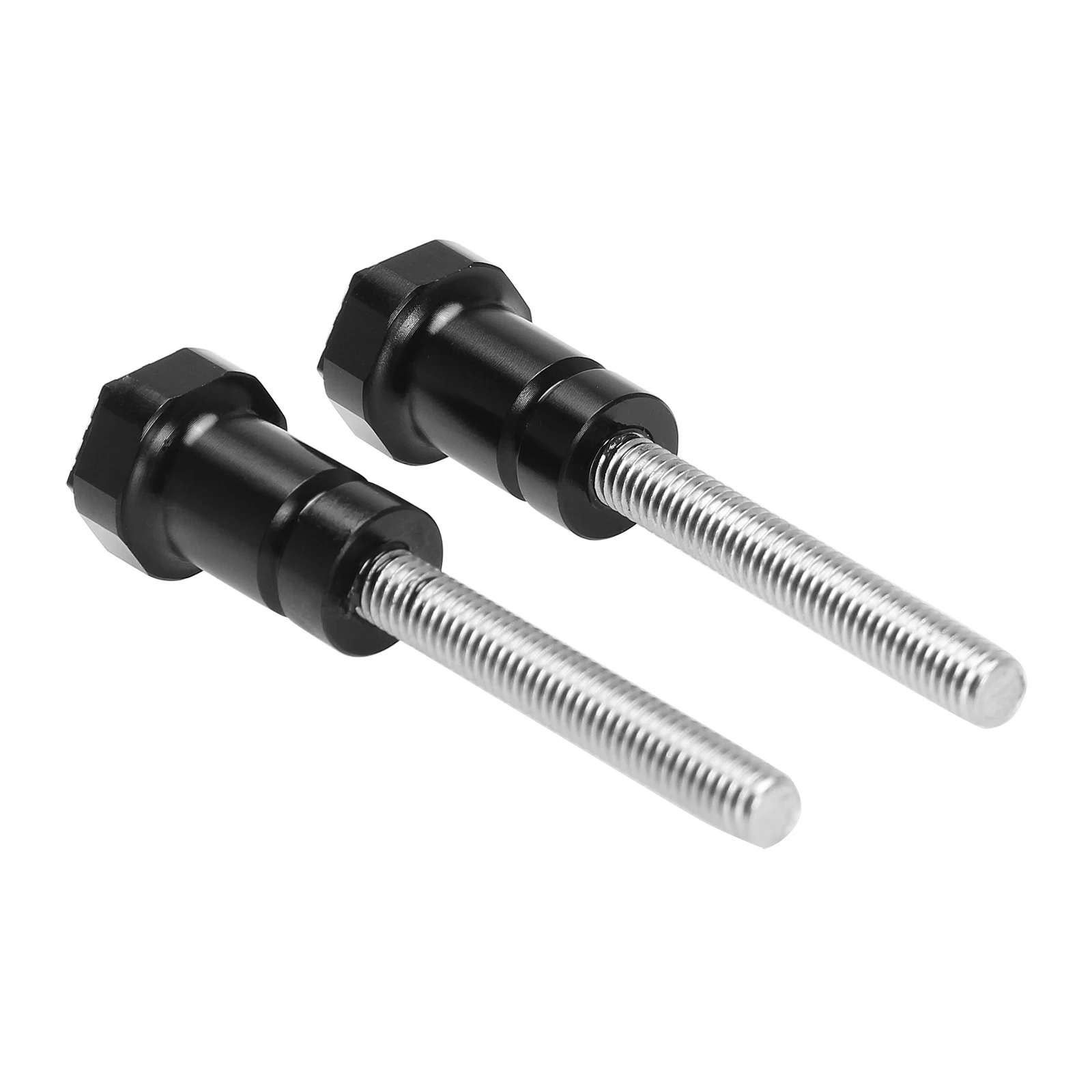 3D Hex Seat Thumb Screws Bolts For SUZUKI 1999 Hayabusa GSX1300R-SEAT MODEL X Y Motorcycle Black Aluminum