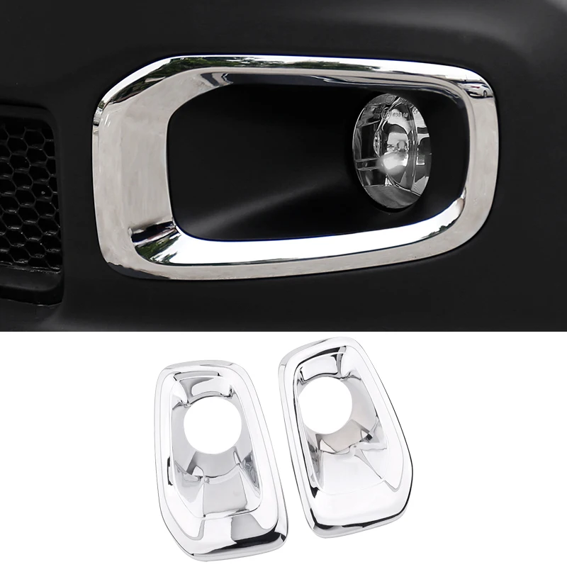 ABS Chrome Car Styling Running Light Front Rear Fog Lamp Cover For Jeep Renegade BU 2015 2016 2017 2018 2019 2020 Accessories