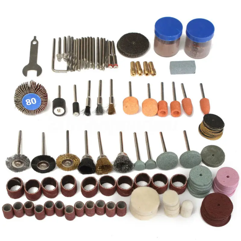 研削工具セット,研磨および研磨ツールセット,グラインダーヘッド,136個,新品