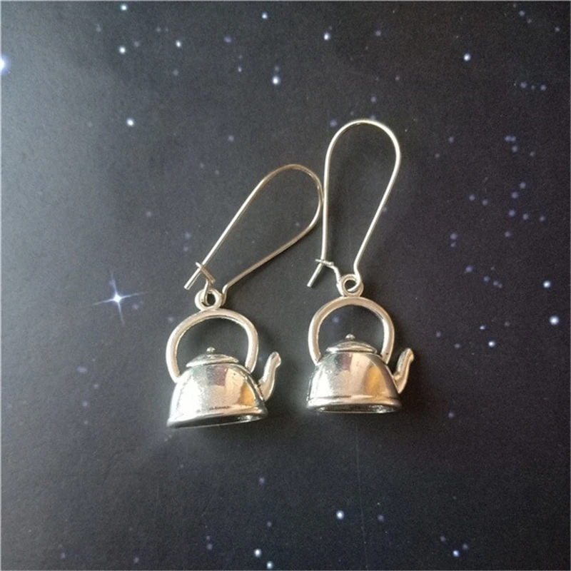 Teapot Earrings, Kettle Earrings, Tea Pot,Tableware Jewellery, Foodie, Coffee Lover Jewelry, Barista Earrings, Hot Beverage