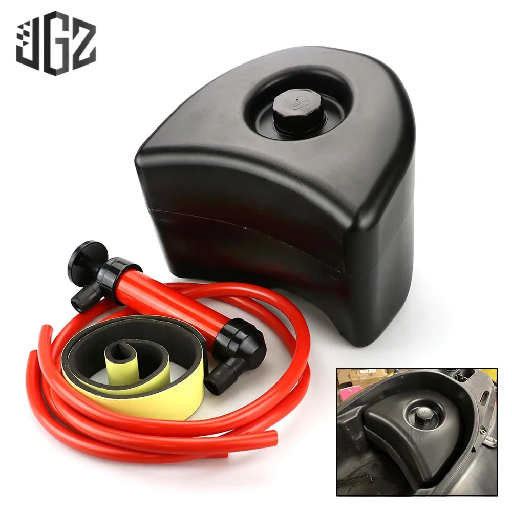 

For VESPA GTS 125 300 250 Auxiliary Fuel Tank 5L Capacity Seat Bucket Endurance 120-140km with Oil Extraction Tools Motorcycle