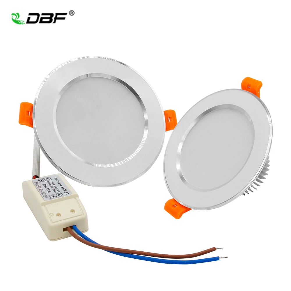 

[DBF} Not Dimmable LED Recessed Downlight High Bright SMD 5730 3000K/4000K/6000K Ceiling Spot Lamp with 220V Driver Home Decor