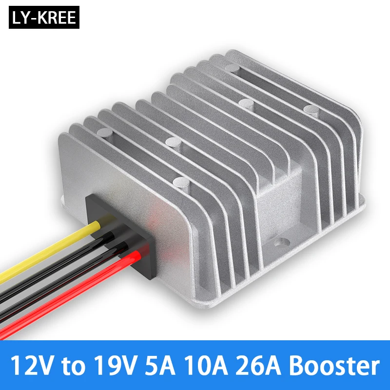 LY-KREE 12 V a 19V 3A 5A  10A 12A 16A 20A 26A DC convertidor de dc dc boost module laptop charger inverter Waterproof