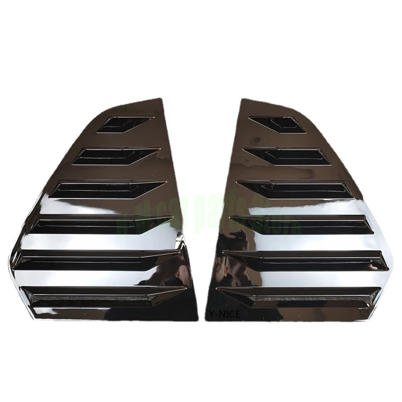 Janela traseira do carro Triângulo Louver Cover Adesivos, Adesivos exteriores para VW Golf 6, 7, 7.5, MK6, MK7, MK7.5, GTI, R, GTD, Car Styling