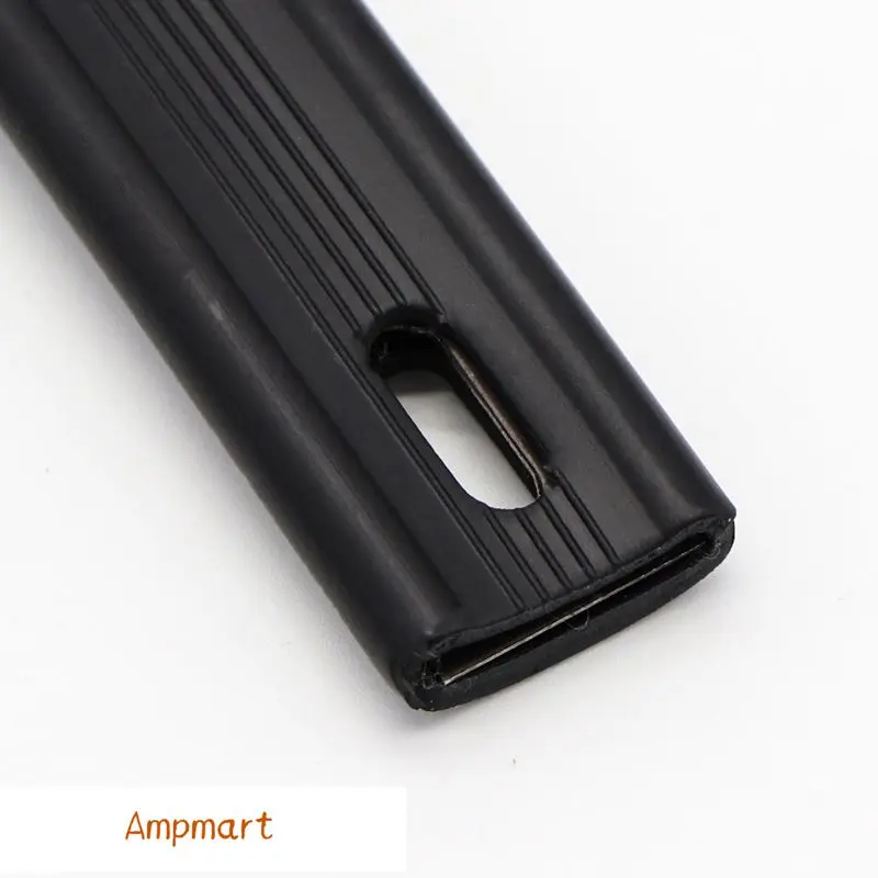 Hochwertiger Einloch-Griff aus schwarzem Gummi für Gitarrenlautsprecher, Gitarren-Leistungsverstärker-Griff, passende Schnalle und Schrauben, 1 Stück – Detail 7