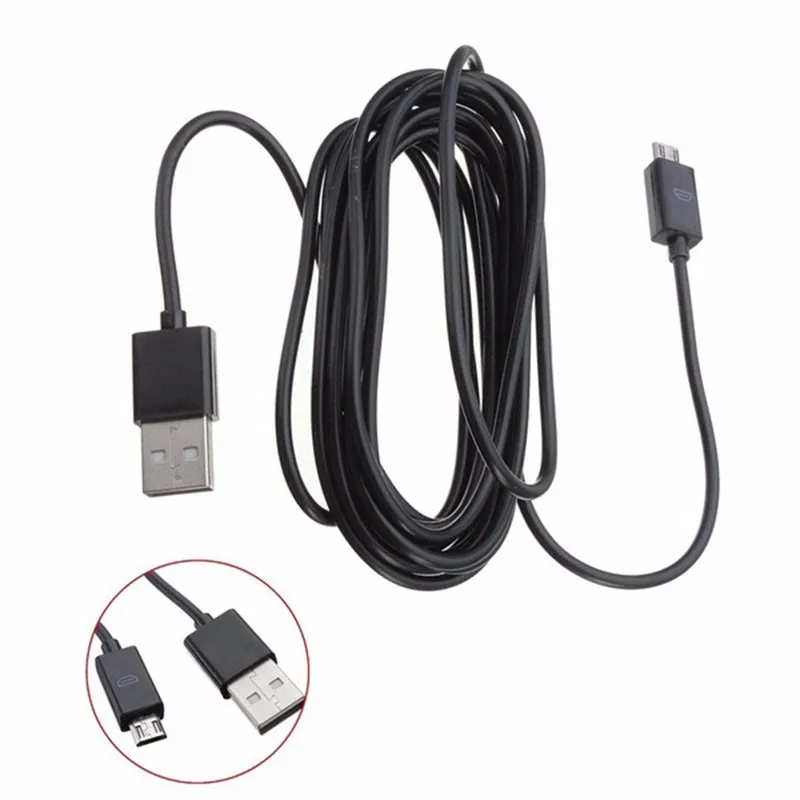 

1PC Controller Charger Cable for PS4,3M Micro USB Cord Wire for Sony Playstation 4 for Microsoft Xbox One Gamepad