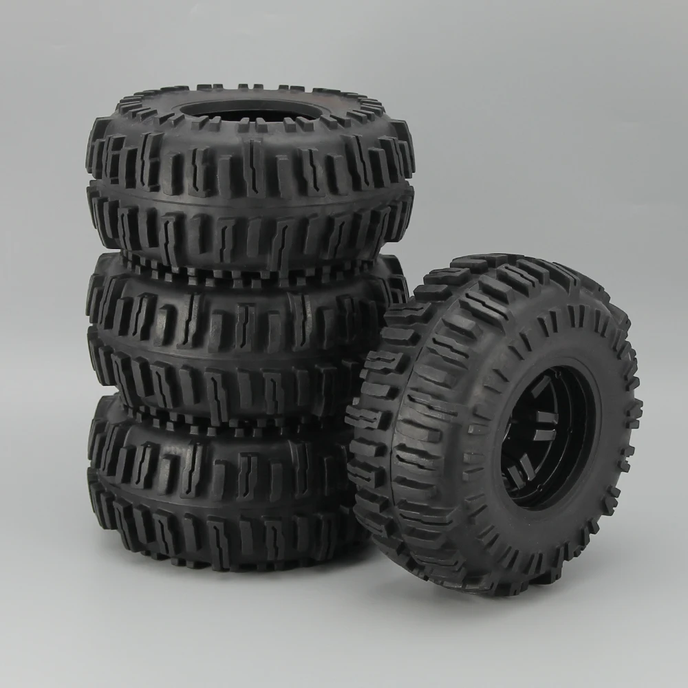 4pcs/set 130*55mm nylon wheel rim tire set beadlock for 1/10 ARRMA 3s&Mega Vorteks Senton Granite Big Rock Typhon etc part