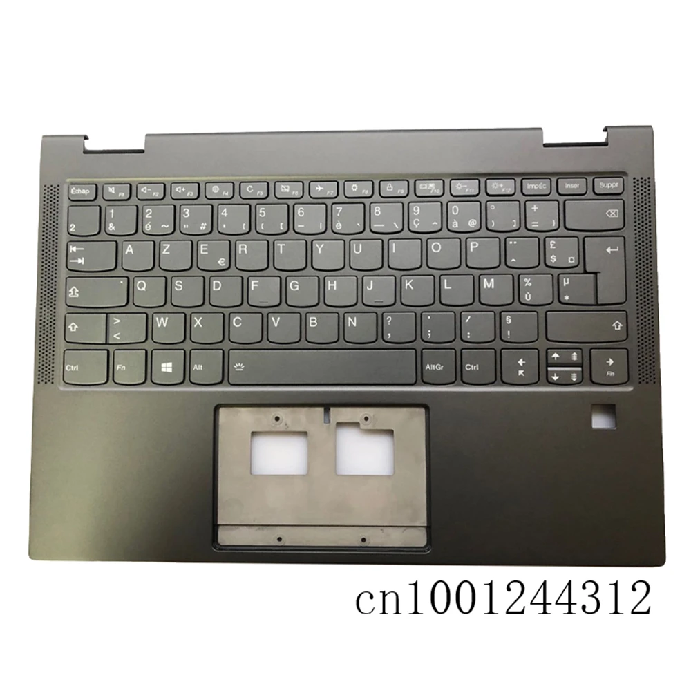 

New 5CB0S15936 For Yoga C630-13Q50 Palmrest Keyboard Bezel Backlit W/FPR