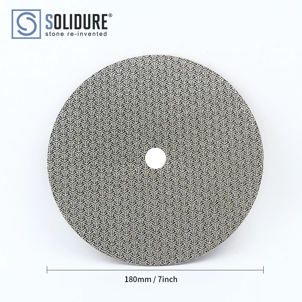 180Mm Kim Cương Mạ Điện Miếng Đánh Bóng 7 "Ướt Khô Kim Cương Nhám Giấy Nhám Để Kính Bê Tông Đá Cẩm Thạch Đá Hoa Cương Đánh Bóng Chà Nhám