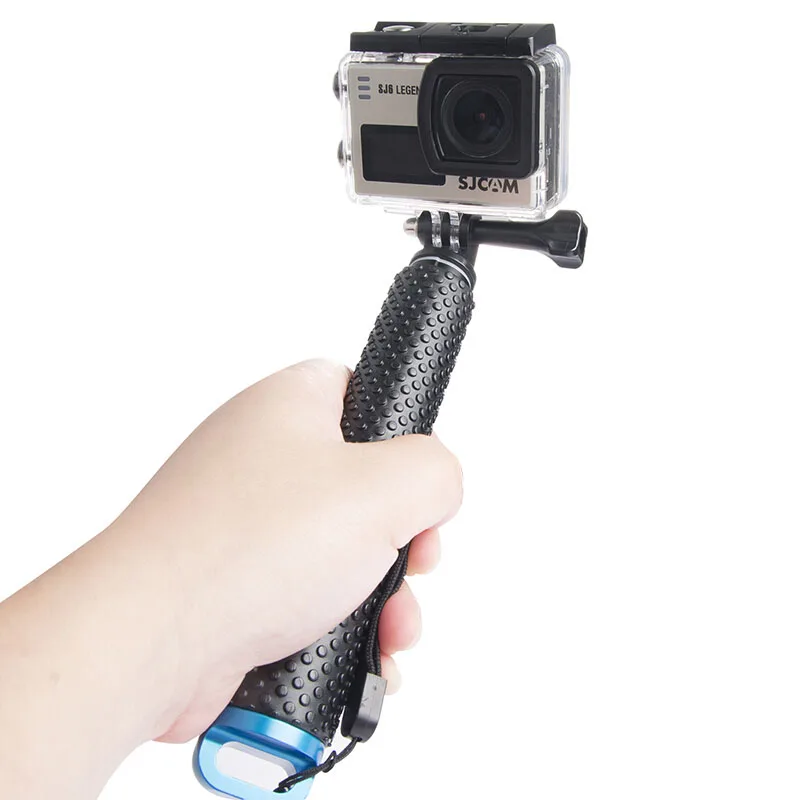 Selfie Monopod for Gopro Hero 12 11 10 9 8 7 6 5 4 3 Session Max Black Aluminum Extendable Pole Selfie Stick Tripod Mount for YI